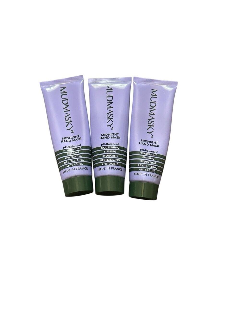 3 x Mudmasky Midnight Hand Mask ANTI-AGING & FIRMING 1.35 fl. oz. Full Size